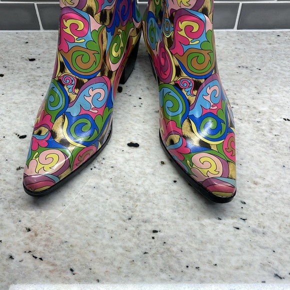 Smoky Mountain Vibrant Colored Rubber Pullon Cowboy Boots - Picture 9 of 11